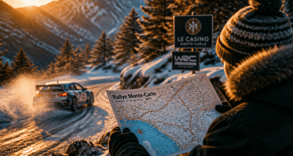 rallye monte carlo 2025 carte spectateurs route neige
