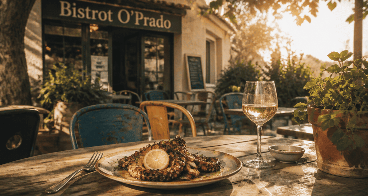 restaurant bistrot o prado terrasse marseille