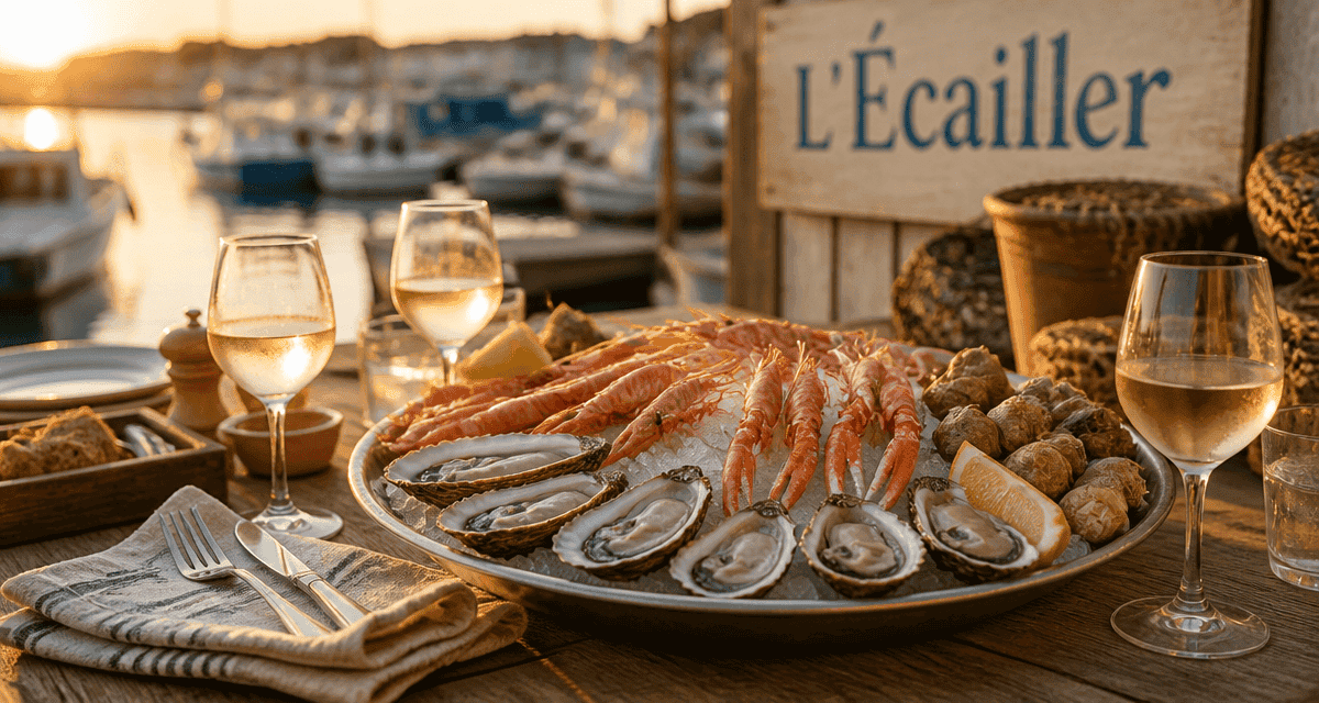 restaurant l ecailler plateau fruits de mer terrasse