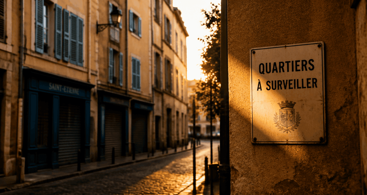 saint-etienne quartiers à éviter panneau