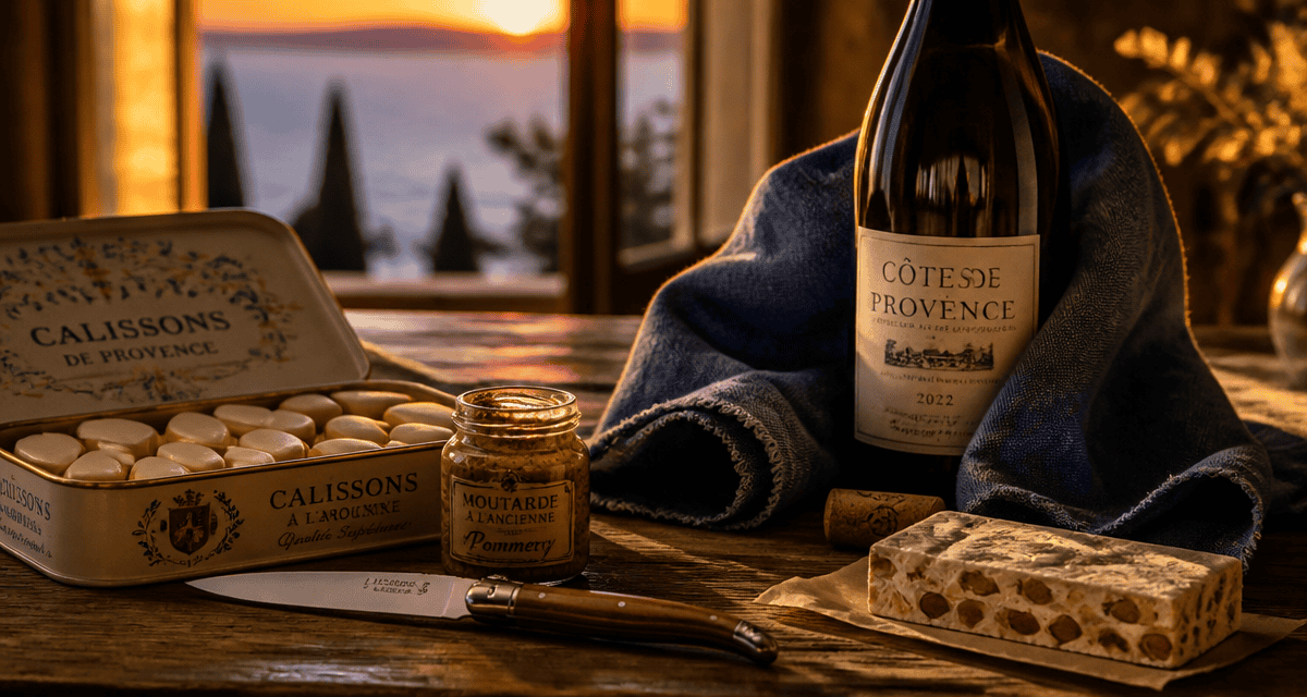 spécialités françaises à offrir sur table en bois