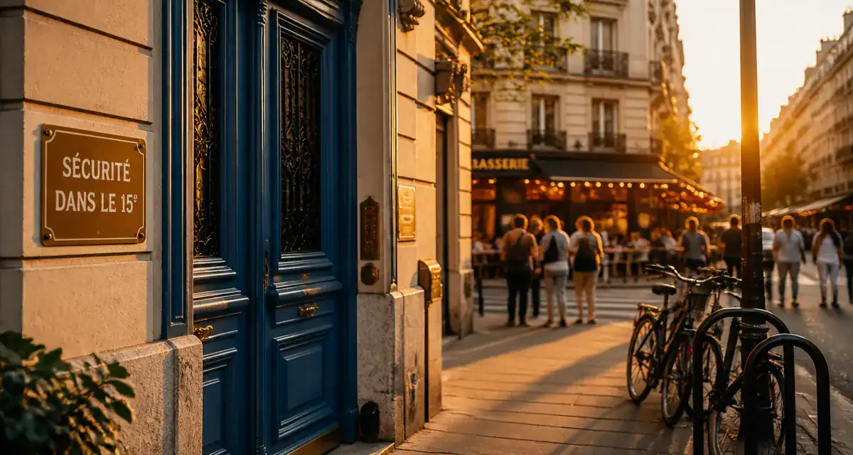 15 arrondissement paris dangereux porte immeuble vélos