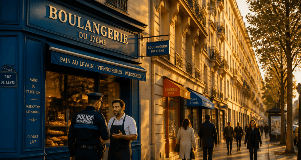 17 arrondissement paris dangereux police boulangerie