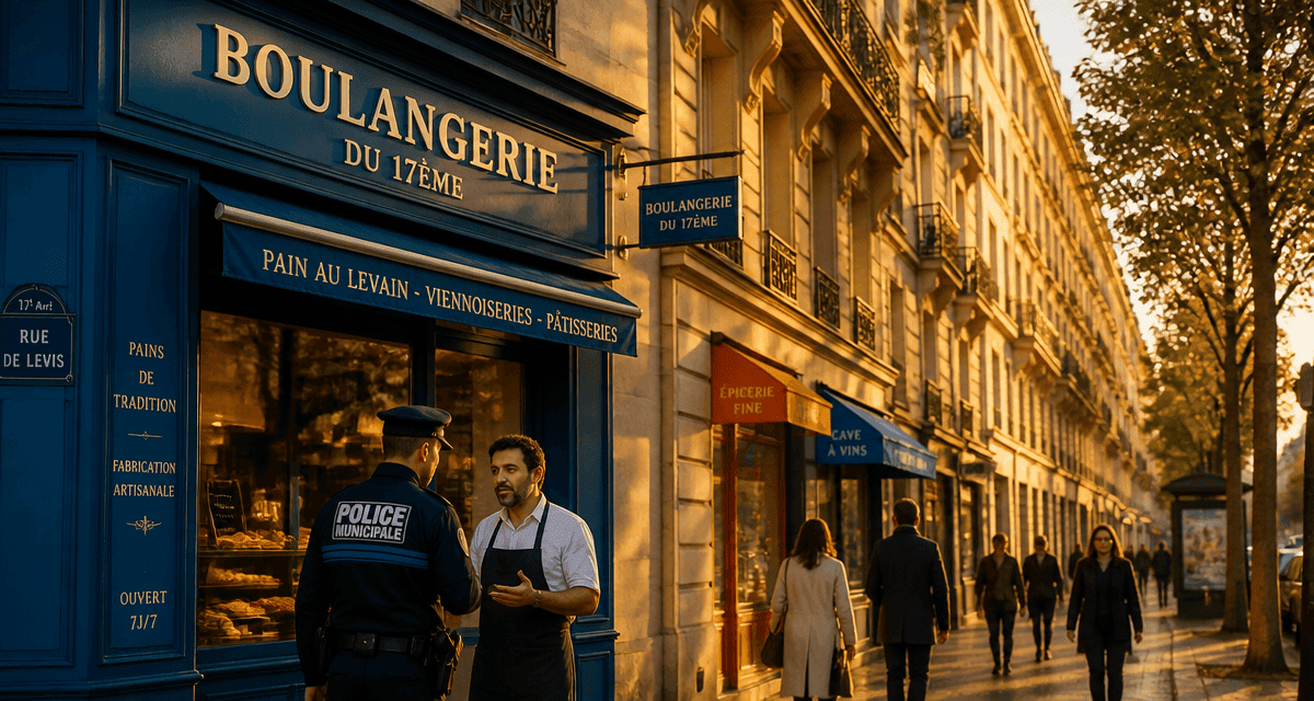 17 arrondissement paris dangereux police boulangerie