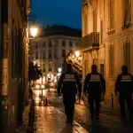 Béziers ville dangereuse : rue du centre et police municipale la nuit