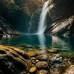 cascade bravone, vasque émeraude, eau cristalline