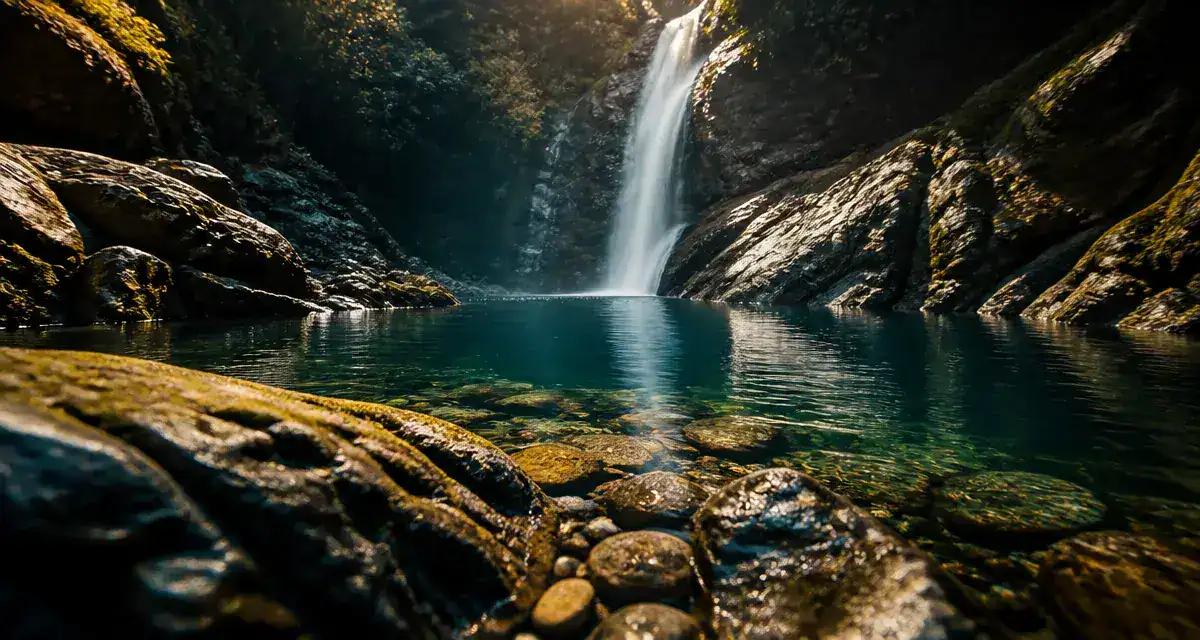cascade bravone, vasque émeraude, eau cristalline
