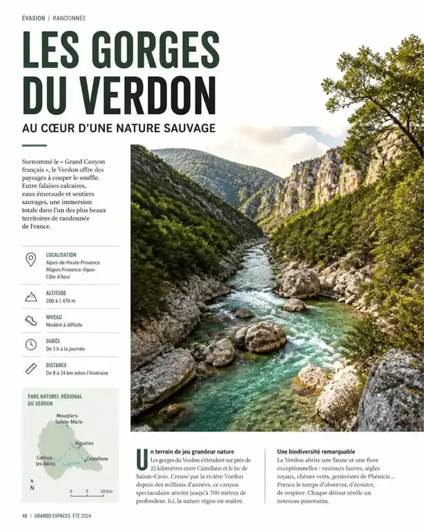Paysage naturel du circuit du Val de Siagne avec la rivière Siagne et la forêt environnante