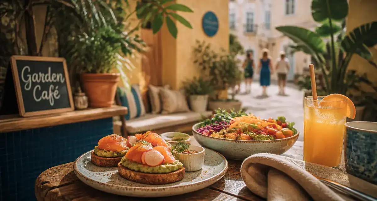 Garden café Nice : terrasse secrète, brunch healthy, bowl coloré