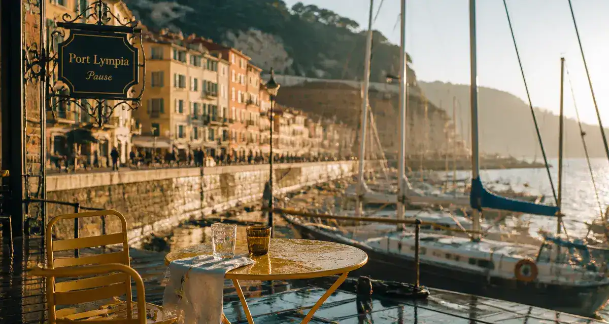 Nice itinéraires au Port Lympia, vue sur le Vieux-Nice et la Baie des Anges