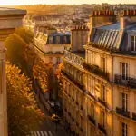vue paris quartier riche avenue haussmannienne