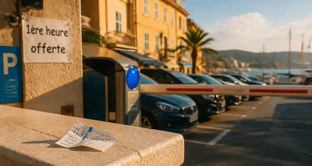 Parking sanary sur mer : 1 heure gratuite, ticket et voitures au port