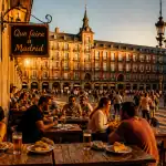 que faire a madrid terrasse tapas Plaza Mayor