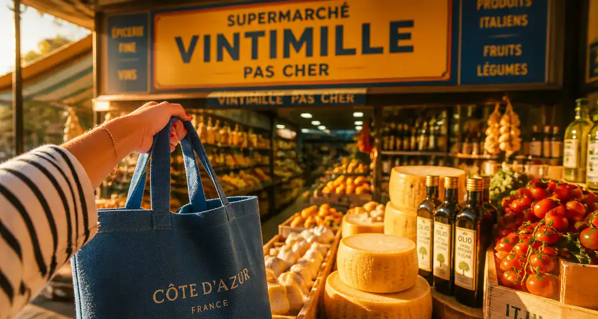 supermarché vintimille pas cher étal italien