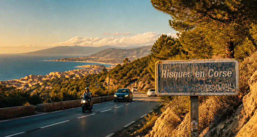 ville la plus dangereuse de corse route montagne panneau