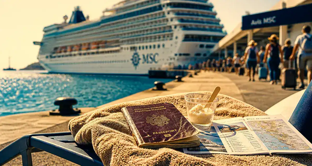 Avis croisiere msc mediterranee : passeport et serviette sur cabine, cabines propres et extras