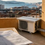 Climatisation appartement balcon Toulon : groupe extérieur discret sur balcon