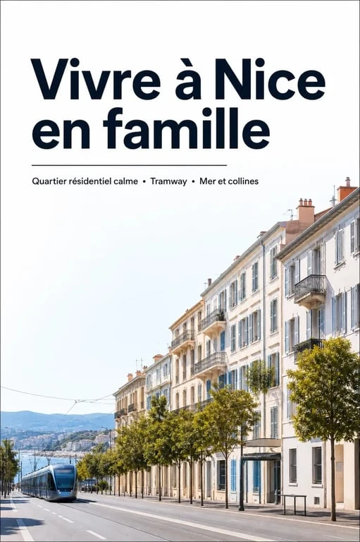 Où vivre à Nice en famille : quartier résidentiel agréable avec tramway et espaces verts