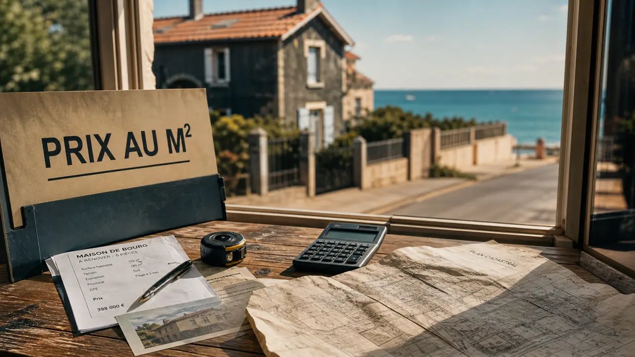 Maison pas cher au bord de la mer : prix au m² et accès réel