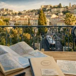Où vivre à Nice en famille : plan, école et tram sur un balcon à Cimiez