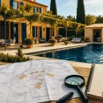 Achat mas var : bastide provençale avec piscine chauffée et plan cadastral