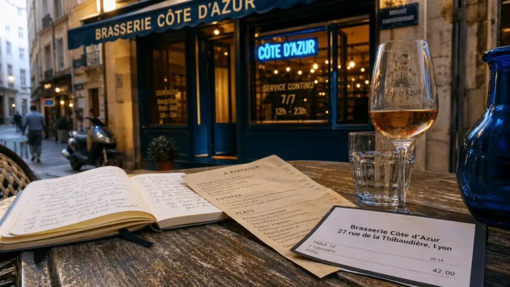 Brasserie Côte d’Azur à Lyon 7e : adresse, horaires et avis pour ne pas se tromper