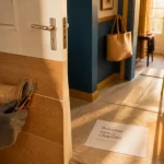 Décoration porte intérieur : sticker effet bois sur porte intérieure