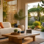 Décoration véranda intérieur : lumière et mobilier clair, véranda lumineuse