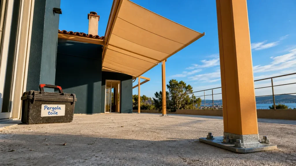 Pergola toile à Toulon : le bon choix face au soleil, au vent et à l’air marin