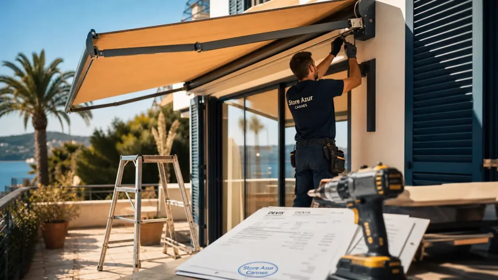 Store Azur à Cannes : stores, volets, menuiseries, pose interne et garanties de 5 à 10 ans