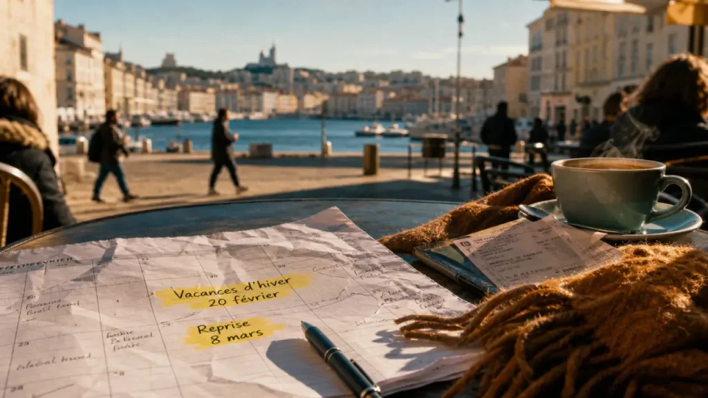 Vacances de février à Marseille : la zone B et la reprise du 8 mars 2027