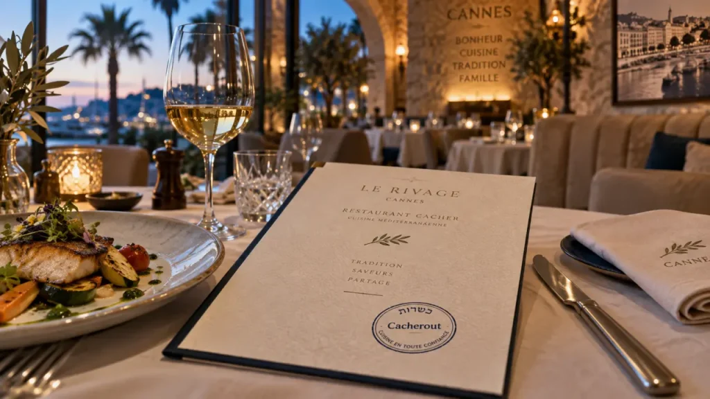 Restaurant cacher à Cannes : comparez cuisine, cacherout et proximité de la Croisette