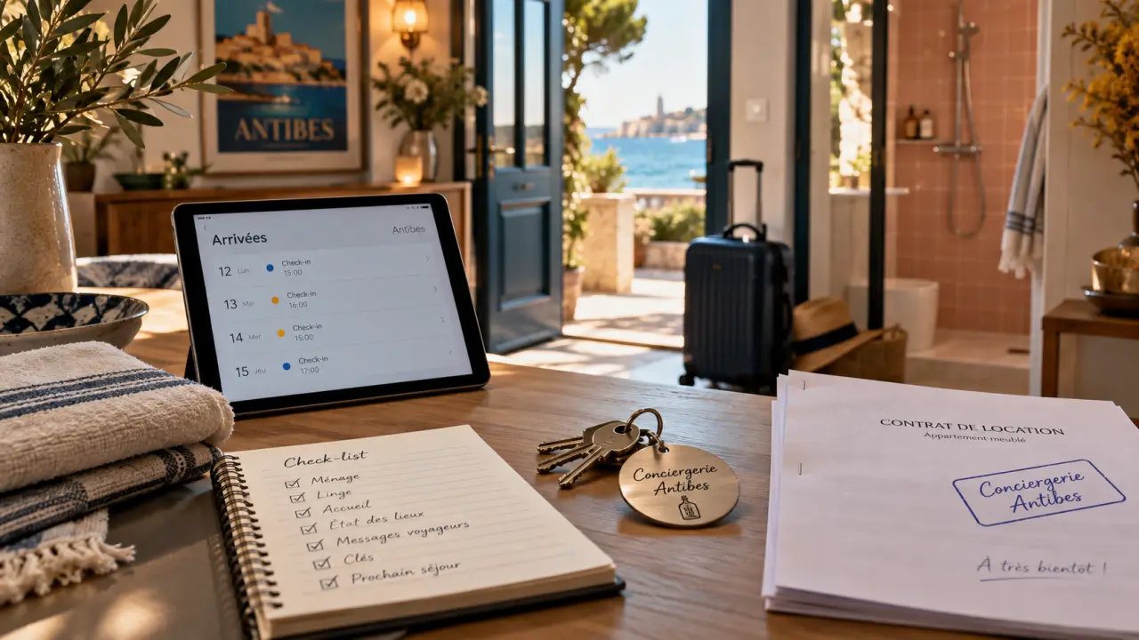 Conciergerie antibes : check-list et clés pour gérer une location à Antibes