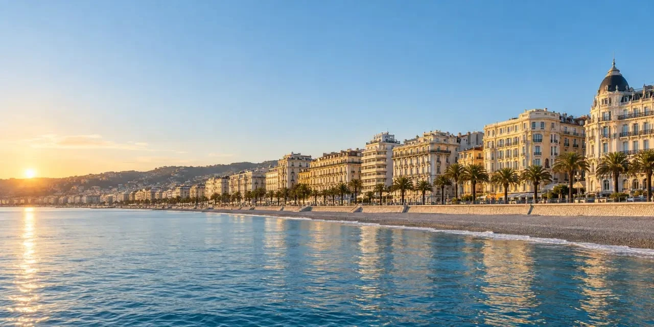 Immeubles de standing sur la Promenade des Anglais immobilier avec vue mer à Nice