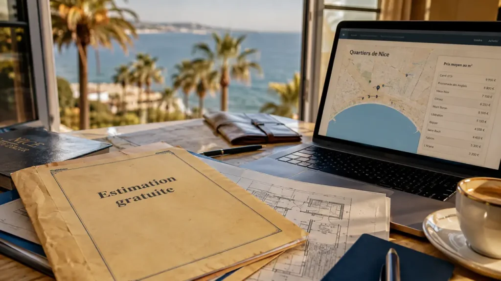 Estimation gratuite à Nice : ce qui fait vraiment varier le prix entre en ligne et sur place
