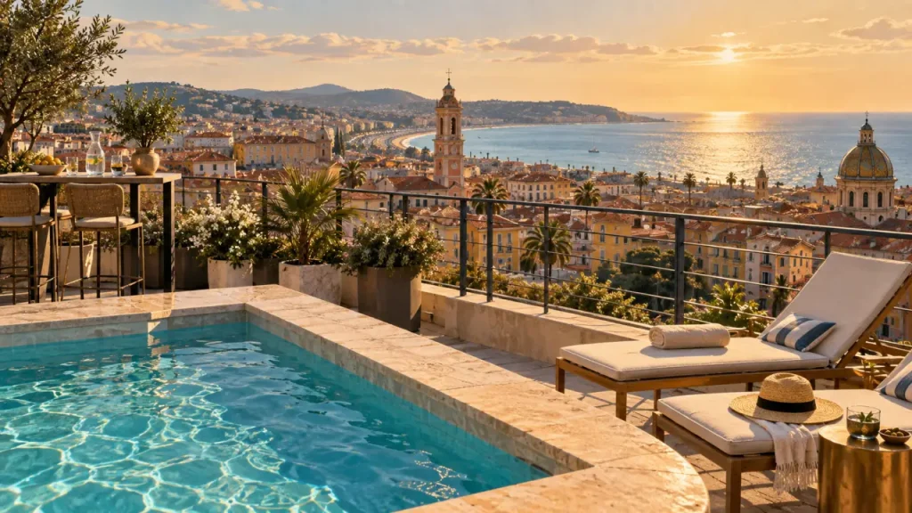 Hotel Aston La Scala Nice : un rooftop avec piscine pour visiter la ville à pied